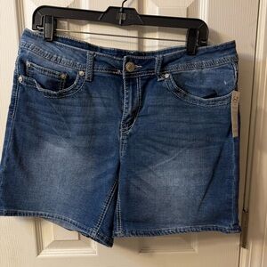 Seven7 Women's Blue Denim Shorts